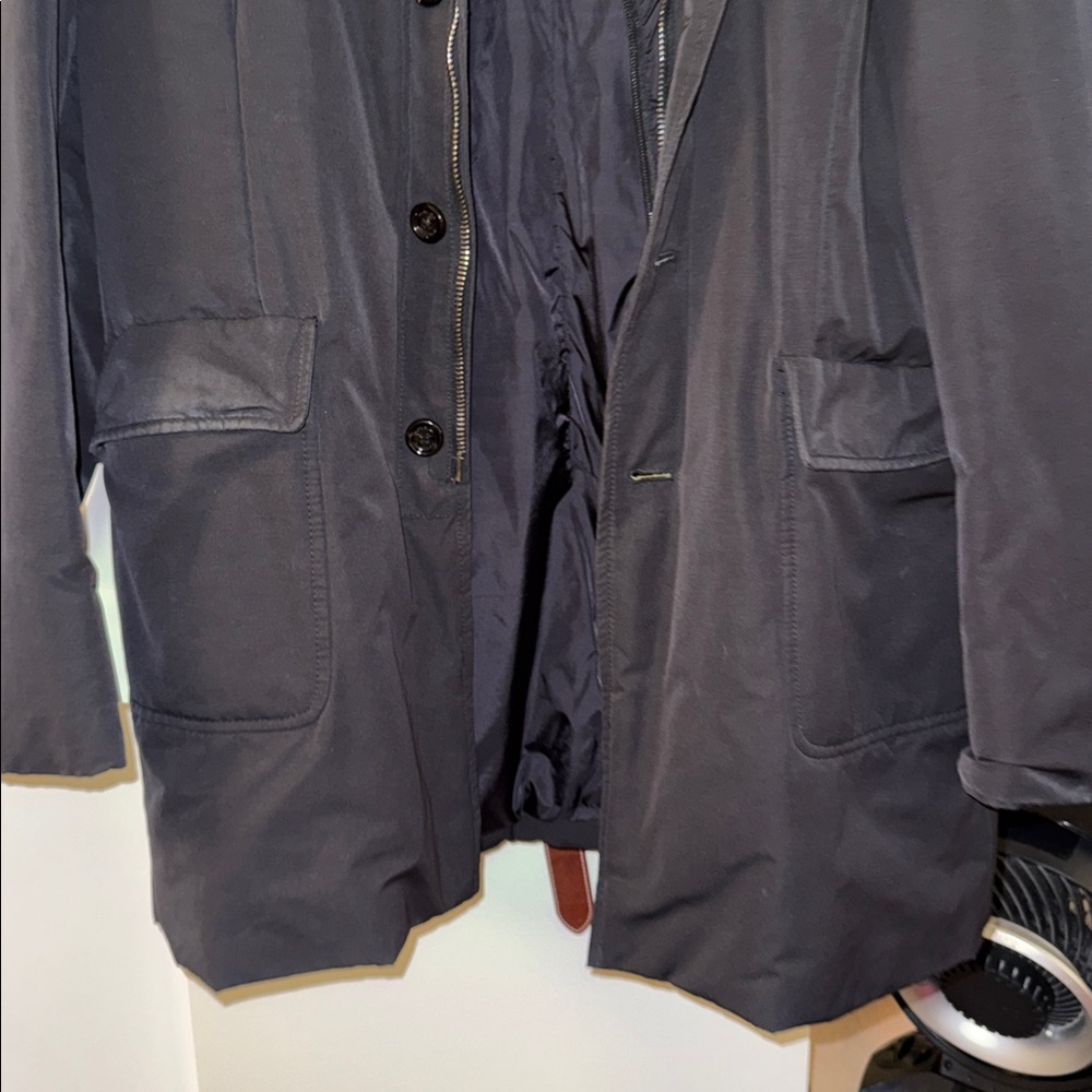 Moncler Men's Insulated Black Trench Coat - Picture 3 of 14